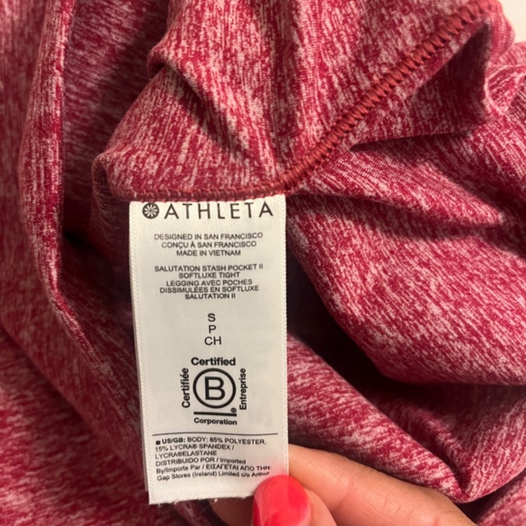 ATHLETA SALUTATION STASH POCKET SOFTLUXE TIGHT - SMALL - Picture 7 of 7